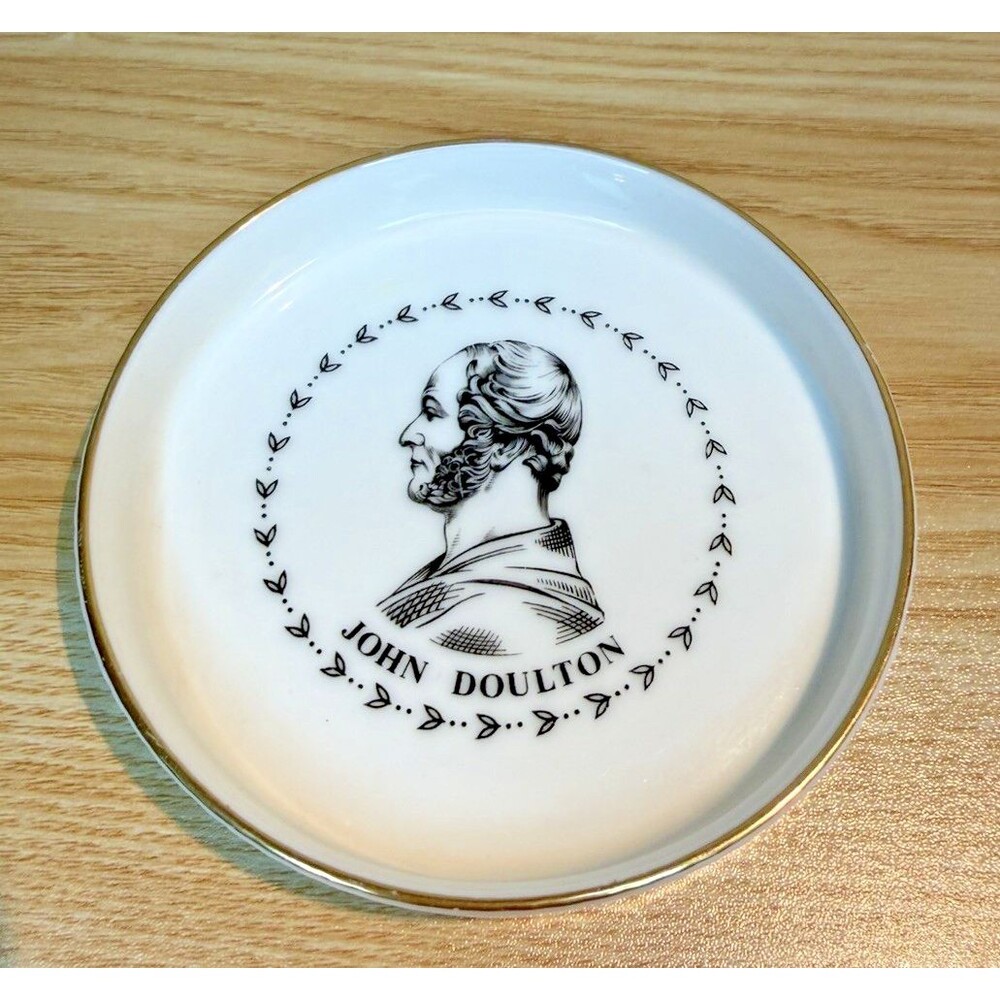 Royal Doulton John Doulton Commemorative Trinket Dish 4" 150th Anniversary